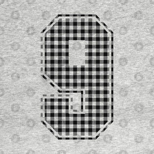 Plaid Number - 9 - Dark by tavare